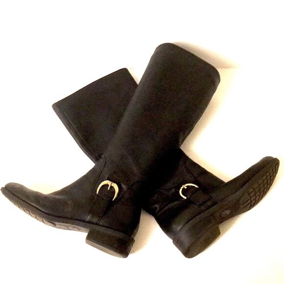 MeToo Dee leather riding boots black size 6 EUC --- - Picture 8 of 8